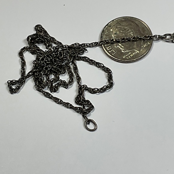 Vintage AVERY Sterling Silver Rope Style Chain / Necklace. 18 inches long - Picture 3 of 6